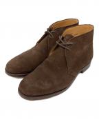 Crockett & Jonesクロケット＆ジョーンズ）の古着「CHERTSEYスウェードチャッカブーツ」｜ブラウン
