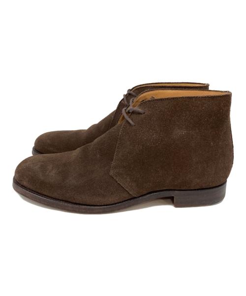 Crockett & Jones（クロケット＆ジョーンズ）Crockett & Jones (クロケット＆ジョーンズ) CHERTSEYスウェードチャッカブーツ ブラウン サイズ:5 1/2の古着・服飾アイテム