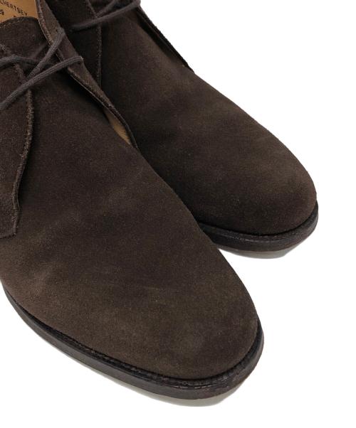 Crockett & Jones（クロケット＆ジョーンズ）Crockett & Jones (クロケット＆ジョーンズ) CHERTSEYスウェードチャッカブーツ ブラウン サイズ:5 1/2の古着・服飾アイテム