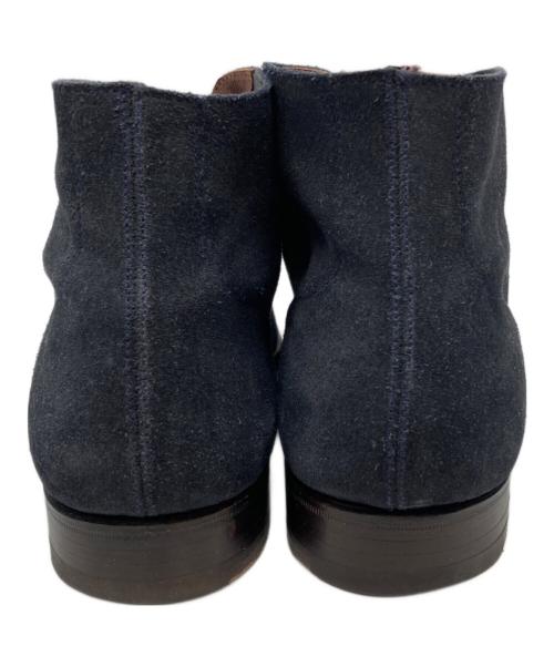 Crockett & Jones（クロケット＆ジョーンズ）Crockett & Jones (クロケット＆ジョーンズ) TOMORROW LAND (トゥモローランド) CHUKKA スウェードチャッカブーツ ネイビー サイズ:6の古着・服飾アイテム