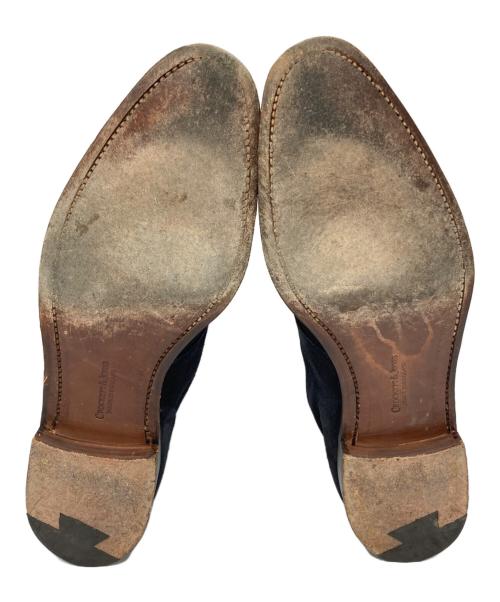 Crockett & Jones（クロケット＆ジョーンズ）Crockett & Jones (クロケット＆ジョーンズ) TOMORROW LAND (トゥモローランド) CHUKKA スウェードチャッカブーツ ネイビー サイズ:6の古着・服飾アイテム