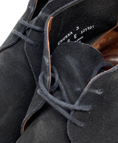 Crockett & Jones（クロケット＆ジョーンズ）Crockett & Jones (クロケット＆ジョーンズ) TOMORROW LAND (トゥモローランド) CHUKKA スウェードチャッカブーツ ネイビー サイズ:6の古着・服飾アイテム