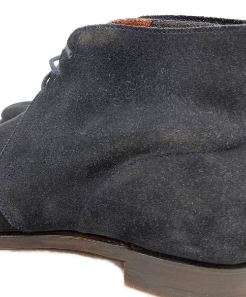 Crockett & Jones（クロケット＆ジョーンズ）Crockett & Jones (クロケット＆ジョーンズ) TOMORROW LAND (トゥモローランド) CHUKKA スウェードチャッカブーツ ネイビー サイズ:6の古着・服飾アイテム