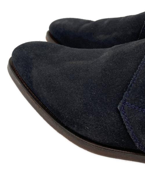 Crockett & Jones（クロケット＆ジョーンズ）Crockett & Jones (クロケット＆ジョーンズ) TOMORROW LAND (トゥモローランド) CHUKKA スウェードチャッカブーツ ネイビー サイズ:6の古着・服飾アイテム