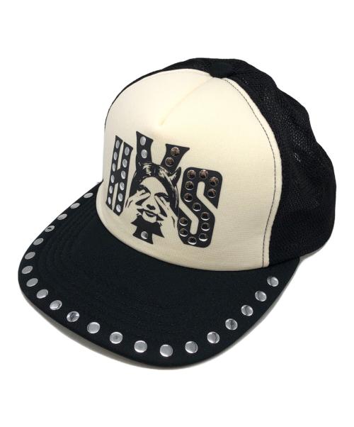 Hysteric Glamour（ヒステリックグラマー）Hysteric Glamour (ヒステリックグラマー) SEE NO EVILスタッズメッシュキャップ ブラック サイズ:下記参照の古着・服飾アイテム