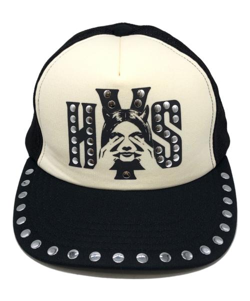 Hysteric Glamour（ヒステリックグラマー）Hysteric Glamour (ヒステリックグラマー) SEE NO EVILスタッズメッシュキャップ ブラック サイズ:下記参照の古着・服飾アイテム