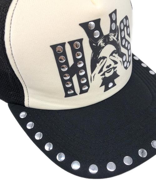 Hysteric Glamour（ヒステリックグラマー）Hysteric Glamour (ヒステリックグラマー) SEE NO EVILスタッズメッシュキャップ ブラック サイズ:下記参照の古着・服飾アイテム