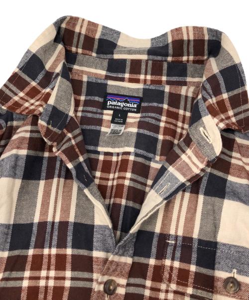 Patagonia（パタゴニア）Patagonia (パタゴニア) フィヨルドフランネルシャツ ブラウン サイズ:Lの古着・服飾アイテム