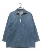 AURALEEオーラリー）の古着「SELVEDGE FADED LIGHT DENIM P O」｜インディゴ