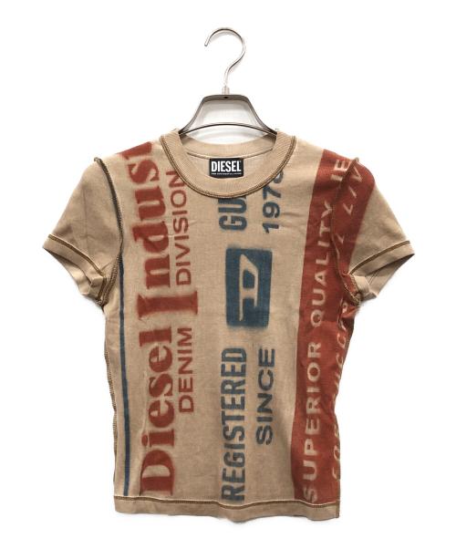 DIESEL（ディーゼル）DIESEL (ディーゼル) T-SKINZY-G2 Tシャツ ベージュ サイズ:Sの古着・服飾アイテム