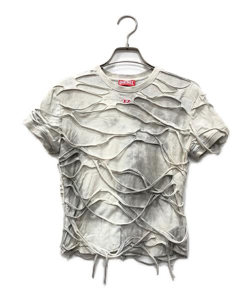 DIESEL（ディーゼル）DIESEL (ディーゼル) T-BOXKET タイダイＴシャツ グレー サイズ:Sの古着・服飾アイテム