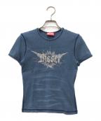 DIESELディーゼル）の古着「T-ELE-LONG-P2 Tシャツ」｜ブルー