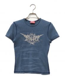 DIESEL（ディーゼル）の古着「T-ELE-LONG-P2 Tシャツ」｜ブルー
