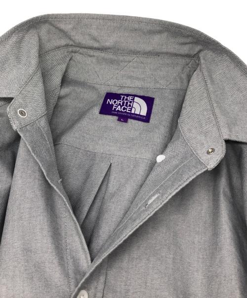 THE NORTHFACE PURPLELABEL（ザ・ノースフェイス パープルレーベル）THE NORTHFACE PURPLELABEL (ザ・ノースフェイス パープルレーベル) Button Down Field Shirt グレー サイズ:Lの古着・服飾アイテム