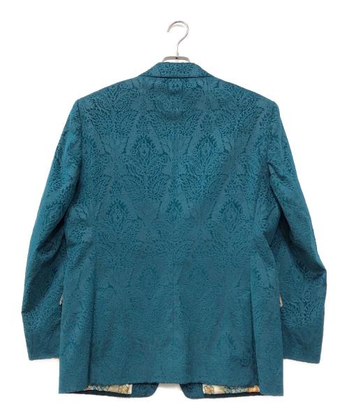 ETRO（エトロ）ETRO (エトロ) ペイズリージャガード2Bジャケット ブルー サイズ:50の古着・服飾アイテム