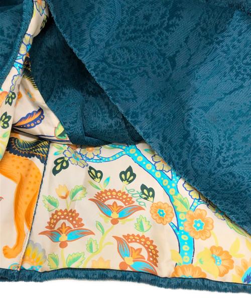 ETRO（エトロ）ETRO (エトロ) ペイズリージャガード2Bジャケット ブルー サイズ:50の古着・服飾アイテム