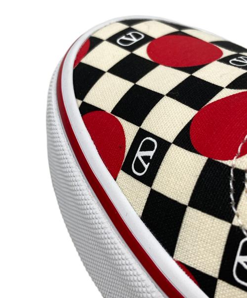 VANS（ヴァンズ）VANS (ヴァンズ) VALENTINO (ヴァレンティノ) コラボ AUTHENTIC ローカットスニーカー アイボリー×ブラック サイズ:26.5cmの古着・服飾アイテム