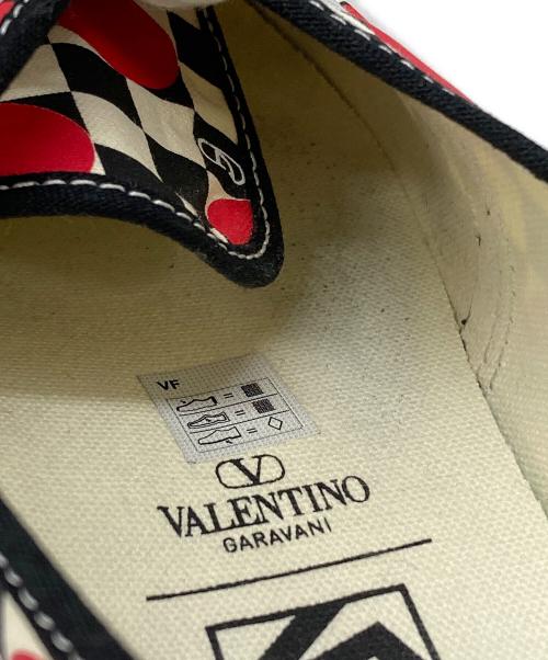 VANS（ヴァンズ）VANS (ヴァンズ) VALENTINO (ヴァレンティノ) コラボ AUTHENTIC ローカットスニーカー アイボリー×ブラック サイズ:26.5cmの古着・服飾アイテム