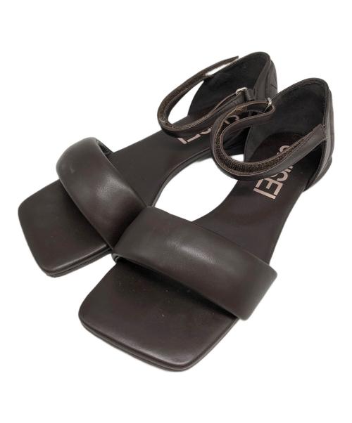 SHISEI（シセイ）SHISEI (シセイ) PADDED SANDAL ブラウン サイズ:36 1/2の古着・服飾アイテム