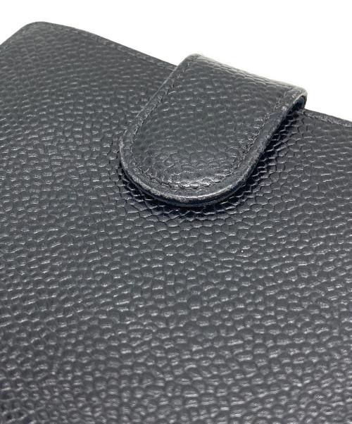 CHANEL（シャネル）CHANEL (シャネル) ココマーク キャビアスキンWホック財布 ブラック サイズ:下記参照の古着・服飾アイテム