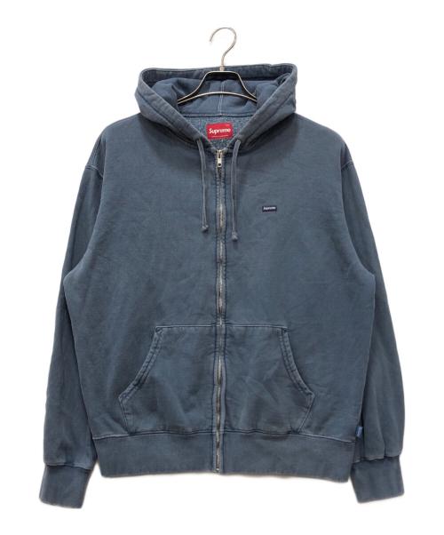 SUPREME（シュプリーム）SUPREME (シュプリーム) Overdyed Small Box Zip Up Hooded Sweatshirt ネイビー サイズ:Sの古着・服飾アイテム