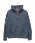 SUPREME（シュプリーム）の古着「Overdyed Small Box Zip Up Hooded Sweatshirt」｜ネイビー