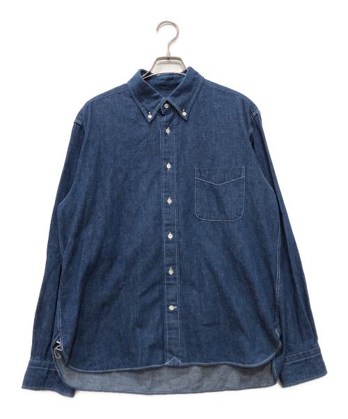 SUGAR CANE（シュガーケーン）SUGAR CANE (シュガーケーン) デニムボタンダウンシャツ ブルー サイズ:Lの古着・服飾アイテム