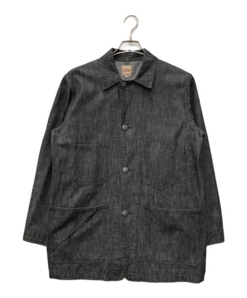 FULLCOUNT（フルカウント）FULLCOUNT (フルカウント) デニムカバーオール ブラック サイズ:38の古着・服飾アイテム