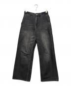 kaikoカイコー）の古着「SHINING FADED DENIM PANTS」｜グレー
