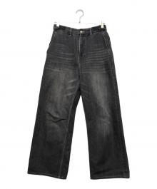kaiko（カイコー）の古着「SHINING FADED DENIM PANTS」｜グレー