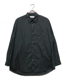 Graphpaper（グラフペーパー）の古着「Broad L/S Oversized Regular Collar Shirt」｜ブラック