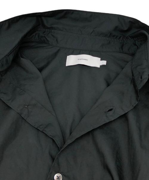 Graphpaper（グラフペーパー）Graphpaper (グラフペーパー) Broad L/S Oversized Regular Collar Shirt ブラック サイズ:1の古着・服飾アイテム
