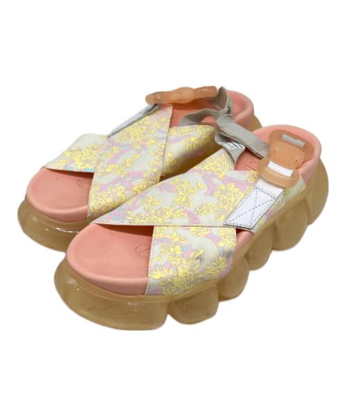 Mikio Sakabe（ミキオサカベ）MIKIO SAKABE (ミキオサカベ) GROUNDS (グラウンズ) jewelry bubble sandal ピンク サイズ:25cmの古着・服飾アイテム