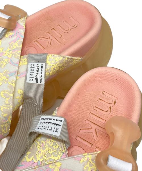 Mikio Sakabe（ミキオサカベ）MIKIO SAKABE (ミキオサカベ) GROUNDS (グラウンズ) jewelry bubble sandal ピンク サイズ:25cmの古着・服飾アイテム