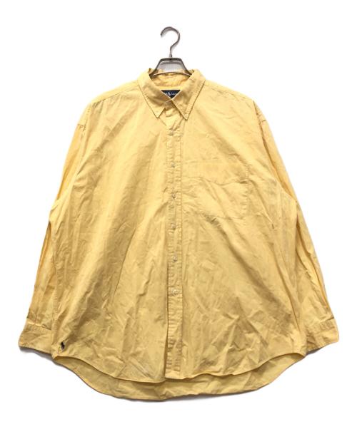 RALPH LAUREN（ラルフローレン）RALPH LAUREN (ラルフローレン) BIG SHIRT 裾ポニー ボタンダウンシャツ イエロー サイズ:XLの古着・服飾アイテム