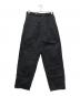 Graphpaper（グラフペーパー）の古着「Solotex Twill Wide Tapered Chef Pants」｜ブラック