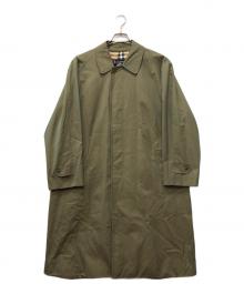 Burberry's（バーバリーズ）の古着「ノバチェックライニング 玉虫ステンカラーコート」｜カーキ