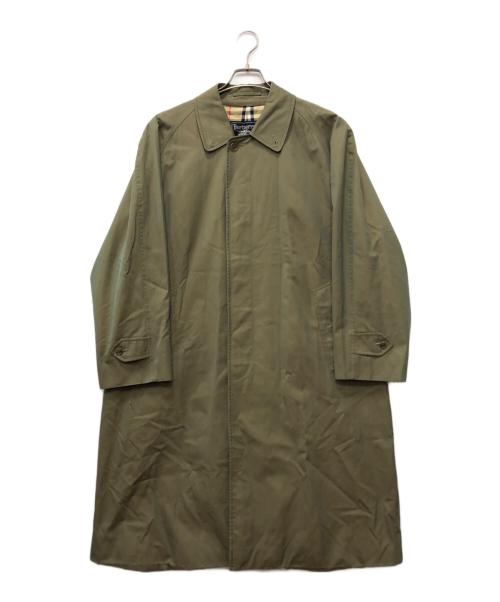 Burberry's（バーバリー）Burberry's (バーバリー) ノバチェックライニング 玉虫ステンカラーコート カーキ サイズ:175の古着・服飾アイテム