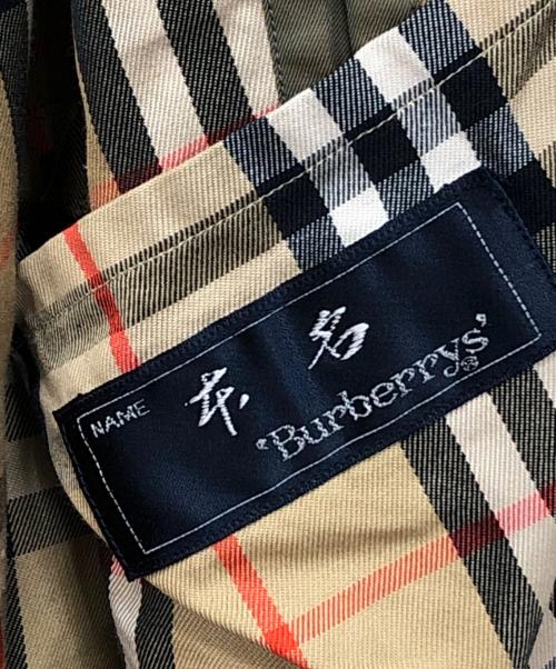 Burberry's（バーバリー）Burberry's (バーバリー) ノバチェックライニング 玉虫ステンカラーコート カーキ サイズ:175の古着・服飾アイテム