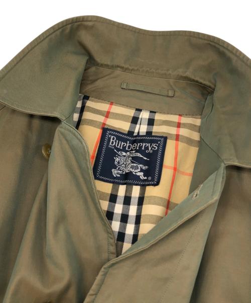Burberry's（バーバリー）Burberry's (バーバリー) ノバチェックライニング 玉虫ステンカラーコート カーキ サイズ:175の古着・服飾アイテム