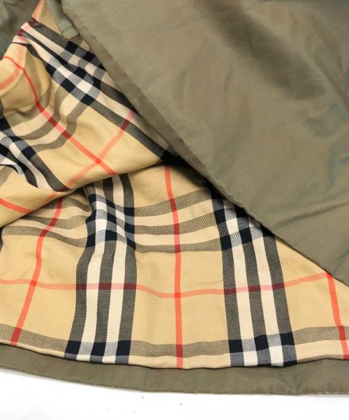 Burberry's（バーバリー）Burberry's (バーバリー) ノバチェックライニング 玉虫ステンカラーコート カーキ サイズ:175の古着・服飾アイテム
