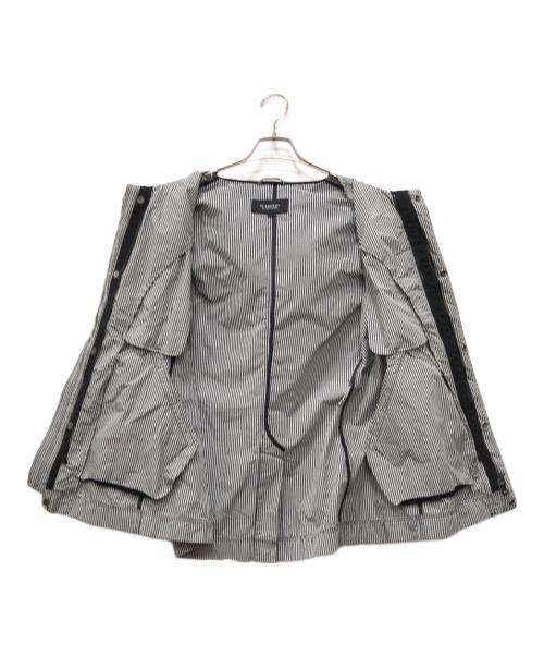 BURBERRY BLACK LABEL（バーバリーブラックレーベル）BURBERRY BLACK LABEL (バーバリーブラックレーベル) ギンガムチェックフーデッドジャケット グレー サイズ:Lの古着・服飾アイテム