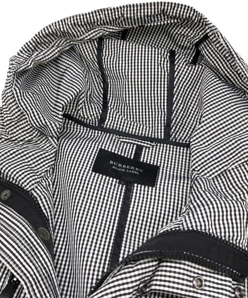 BURBERRY BLACK LABEL（バーバリーブラックレーベル）BURBERRY BLACK LABEL (バーバリーブラックレーベル) ギンガムチェックフーデッドジャケット グレー サイズ:Lの古着・服飾アイテム