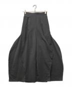 ENFOLDエンフォルド）の古着「WAVE DRAPE TROUSERS」｜グレー