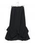 ENFOLD（エンフォルド）の古着「ACK DRAPE-HEME SKIRT」｜ブラック
