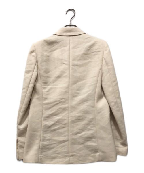 allureville（アルアバイル）allureville (アルアバイル) マットクロスダブルブレストジャケット ベージュ サイズ:1の古着・服飾アイテム