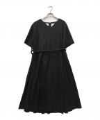foufouフーフー）の古着「THE DRESS #36 black linen DRESS」｜ブラック