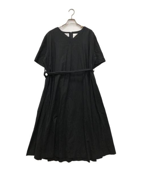 foufou（フーフー）foufou (フーフー) THE DRESS #36 black linen DRESS ブラック サイズ:1の古着・服飾アイテム
