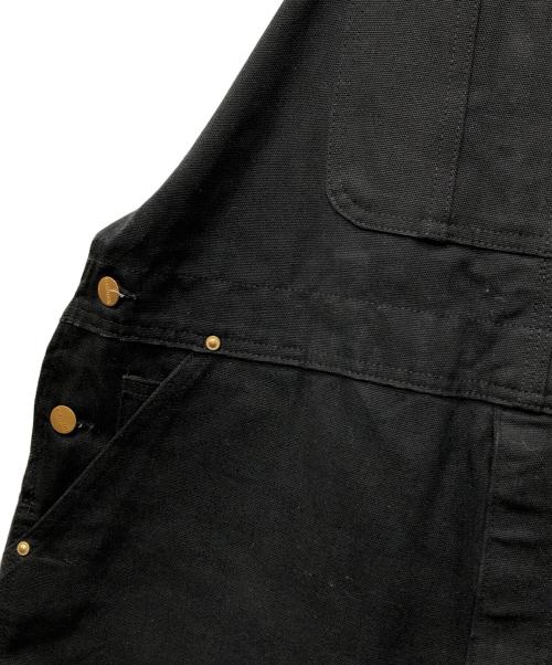 CarHartt（カーハート）CarHartt (カーハート) DUCK BIB OVERALLS ブラック サイズ:42×30の古着・服飾アイテム