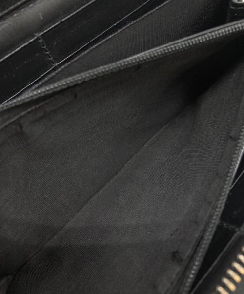 GUCCI（グッチ）GUCCI (グッチ) グッチシマ ジップアラウンドウォレット ブラック サイズ:下記参照の古着・服飾アイテム